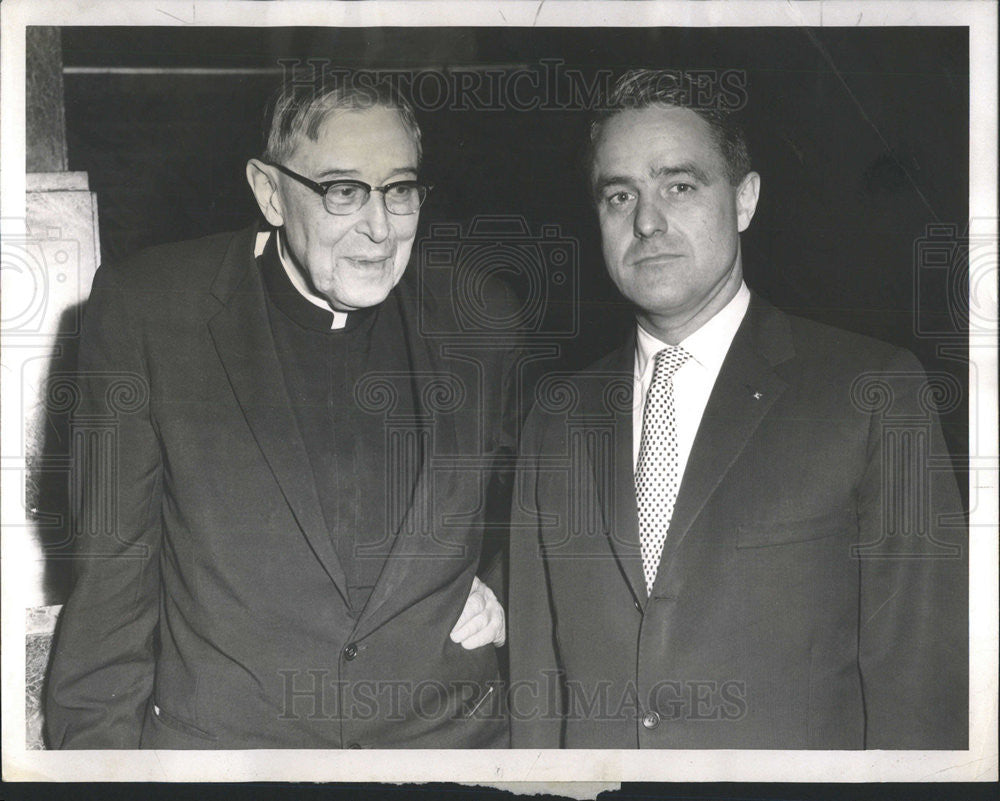 1959 Press Photo Reverend John LaFarge S.J. American Author &amp; Editor - Historic Images