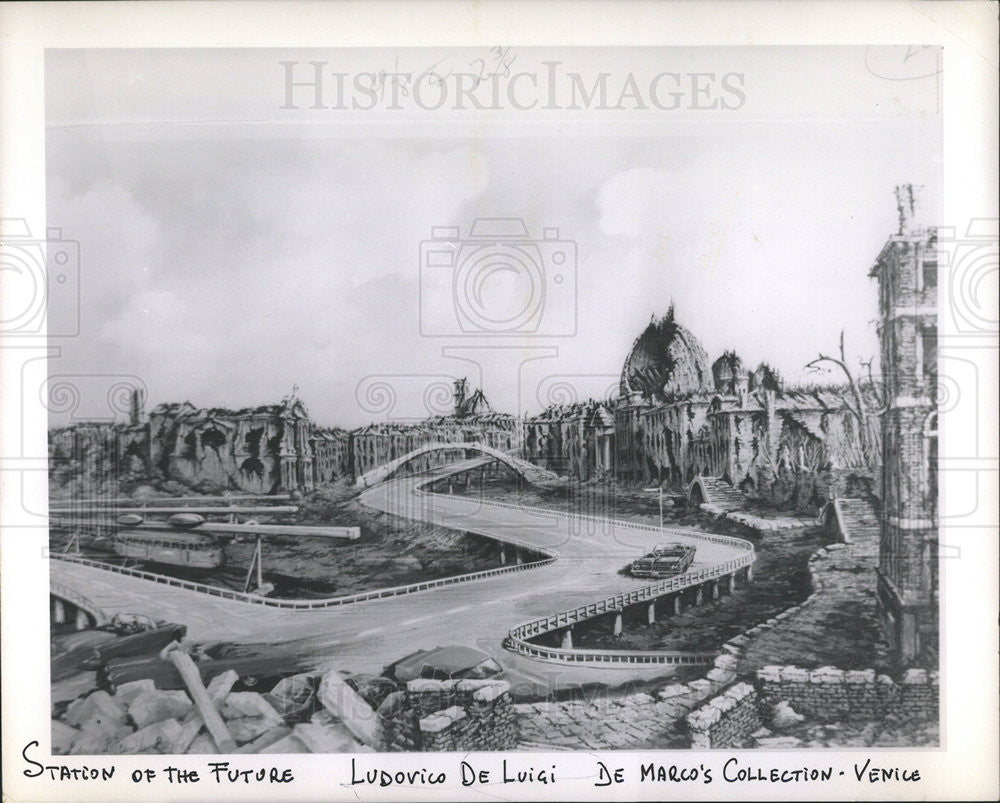 1971 Press Photo &quot;Station of the Future&quot; by Ludorico Ce Luigi - Historic Images