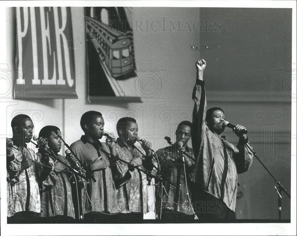 1992 Press Photo Ladysmith Black Mombazo South African Capella Choir - Historic Images