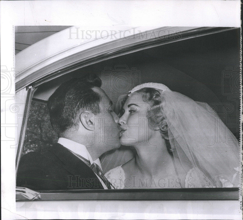 1959 Press Photo EURLYNE HOWELL  MISS USA BRIDEGROOM PAUL MICHAEL LACAVA - Historic Images