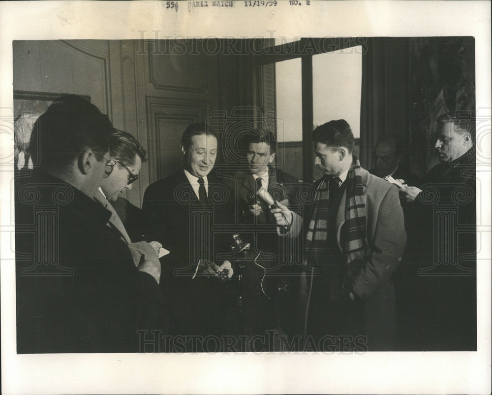 1959 Press Photo Dr. Maurice Lacour French Murder Convict - Historic Images