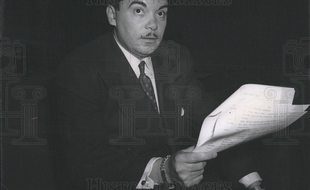 1947 Press Photo HANK LADD MEMBER KRAFT MUSIC HALL - Historic Images