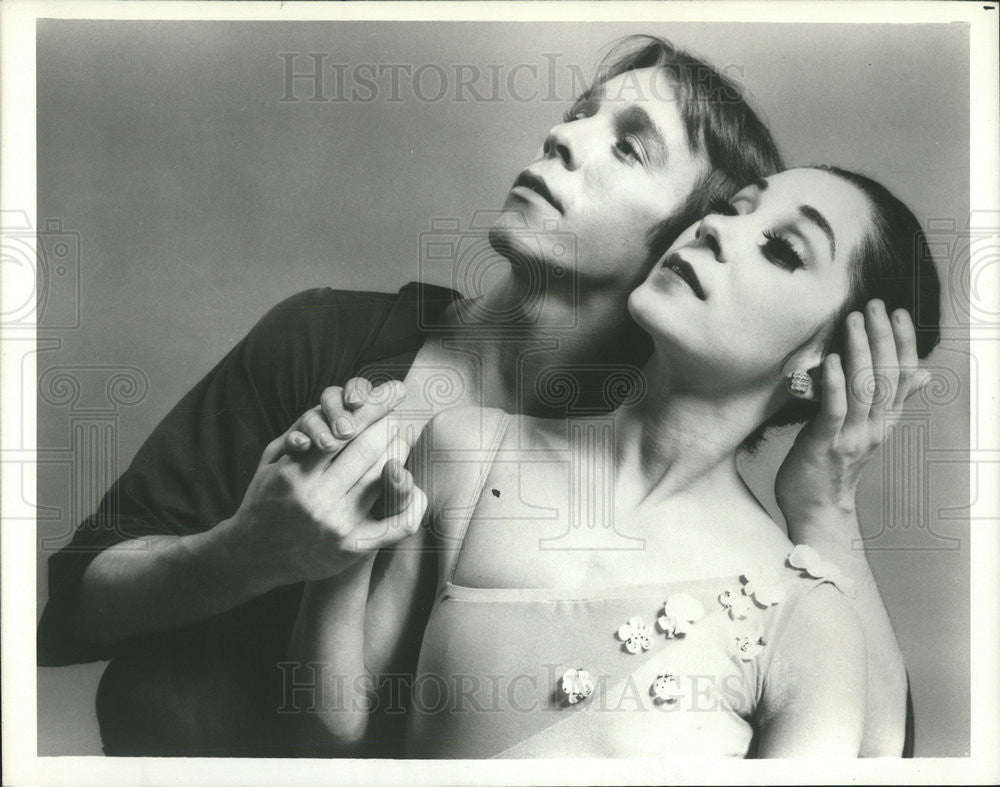 1974 Press Photo Dancers Linda Di Bona &amp; Chris Jensen - Historic Images