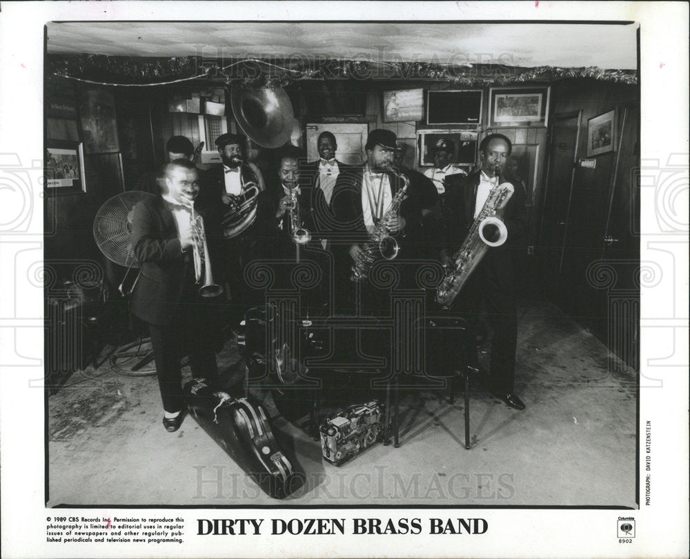 1990 Press Photo Dirty Dozen Brass Band - Historic Images