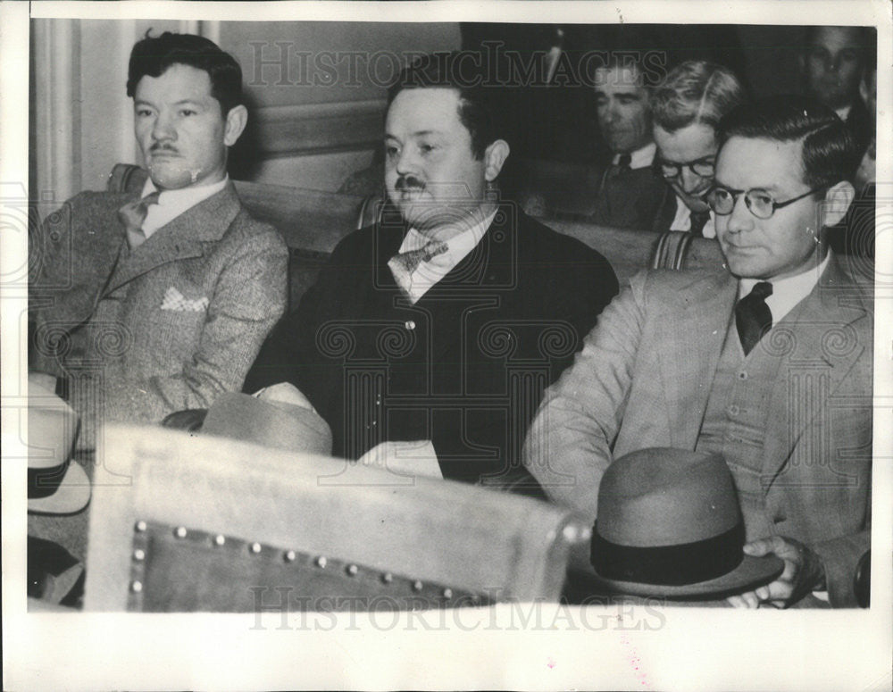 1934 Press Photo Brothers of Slain man - Historic Images