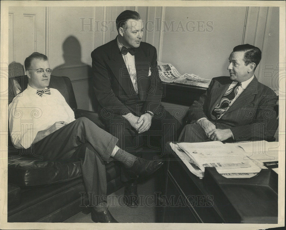 1948 Press Photo Karin Walsh, Russ Davis &amp; Mervin McCarthy - Historic Images