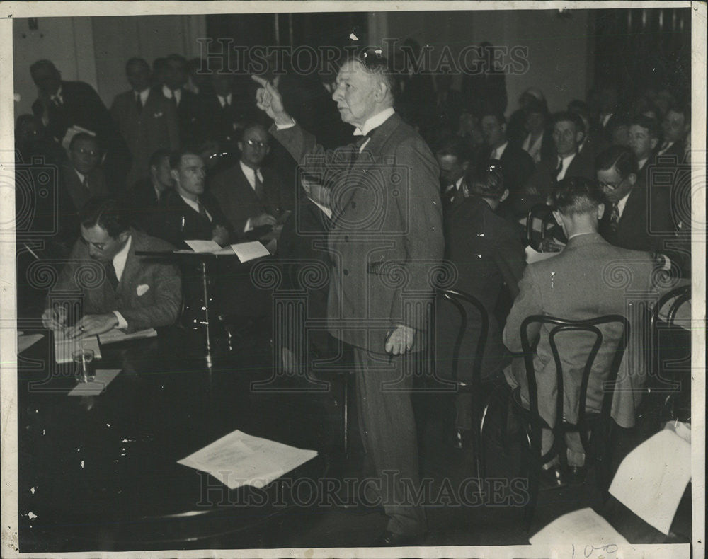 1932 Press Photo Charles G Dawes head of Reconstruction Finance Corporation - Historic Images