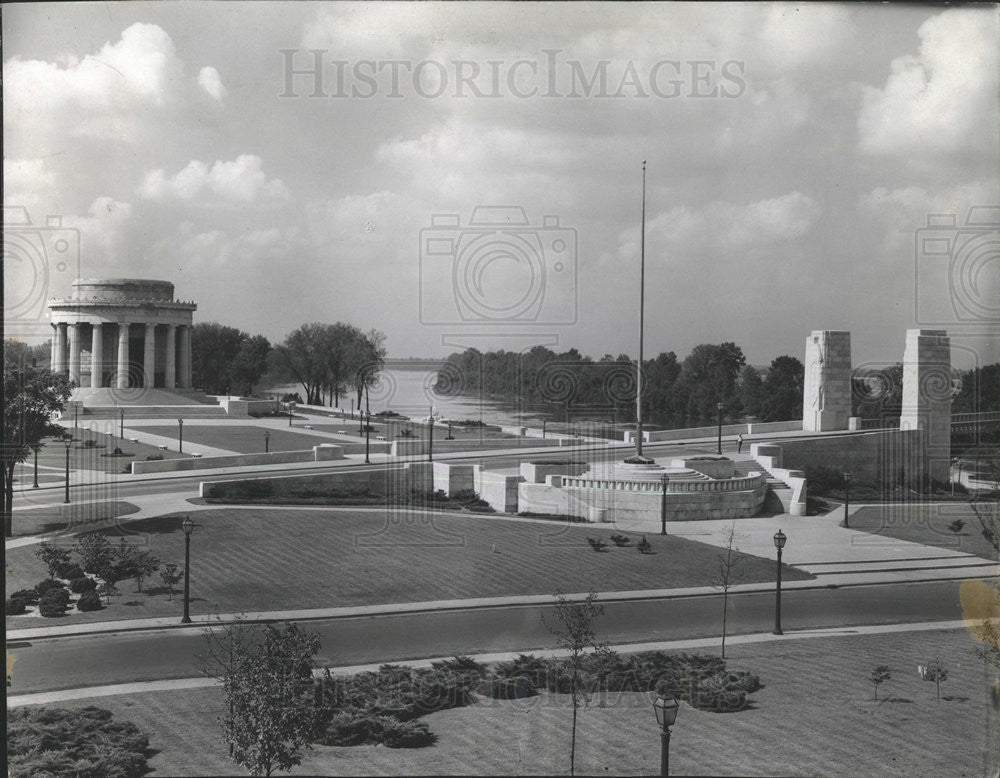 1940 Press Photo George Rogers Clark Memorial at Vicennes - Historic Images