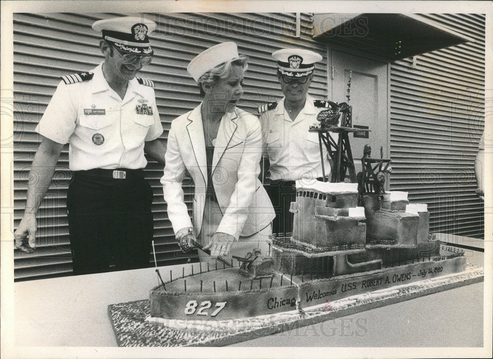 1980 Press Photo U.S.S. Robert A. Owens - Historic Images