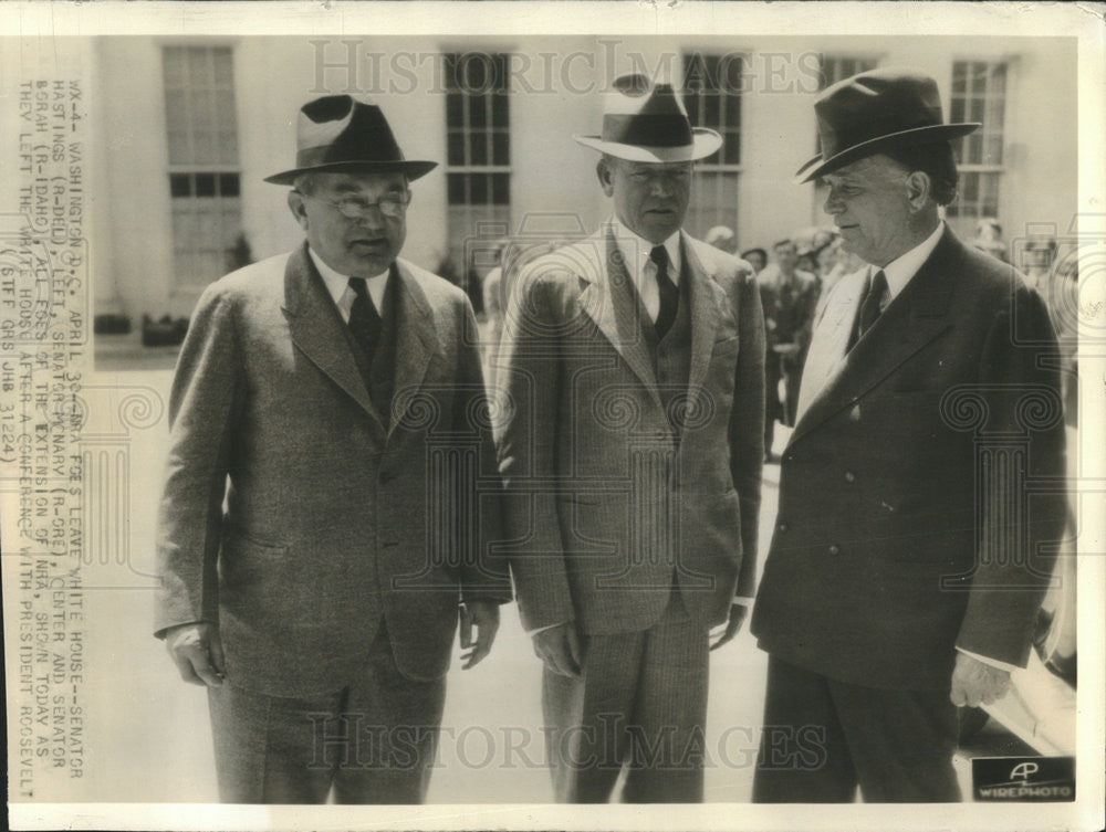 1935 Press Photo Senators, all foes for extension of NRA - Historic Images