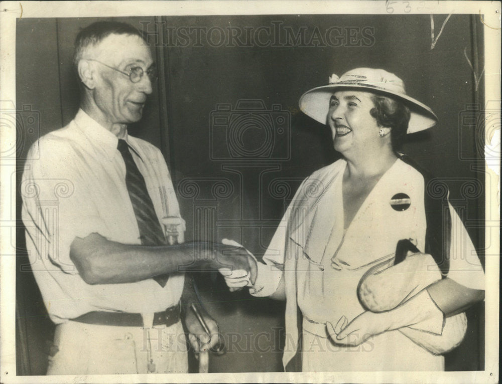 1935 Press Photo MME Julia Cantacuzene,James C Putnam - Historic Images