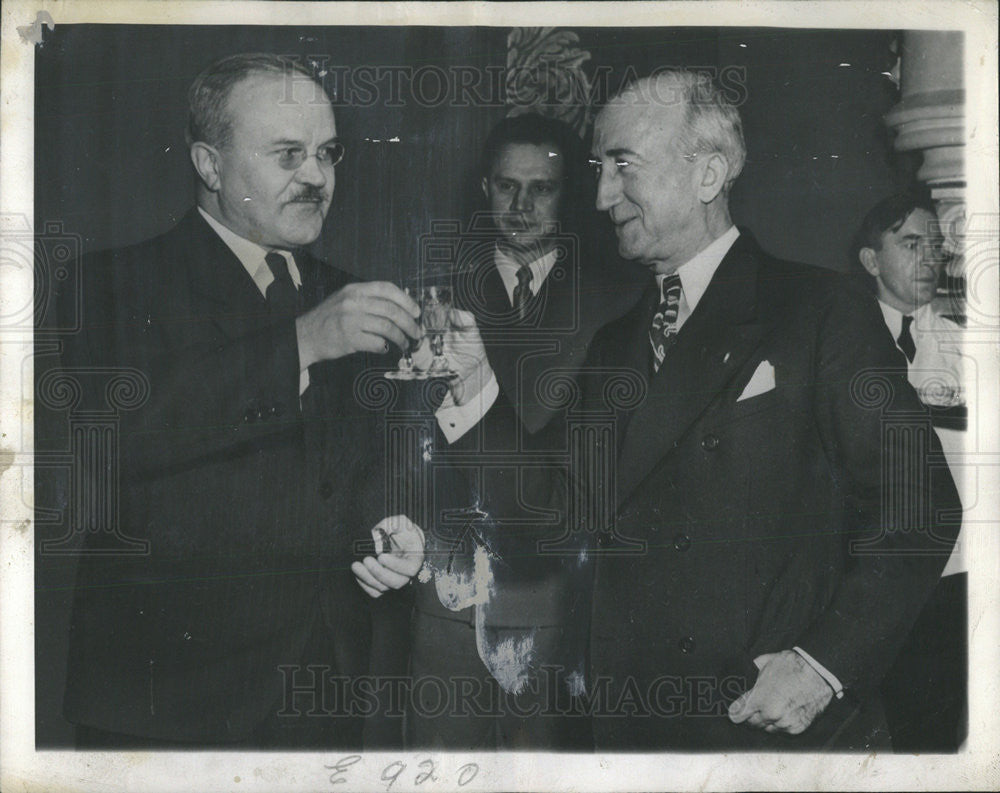 1946 Press Photo Foreign Minister Vyacheslav Molotov Russia Sec. State Byrnes - Historic Images