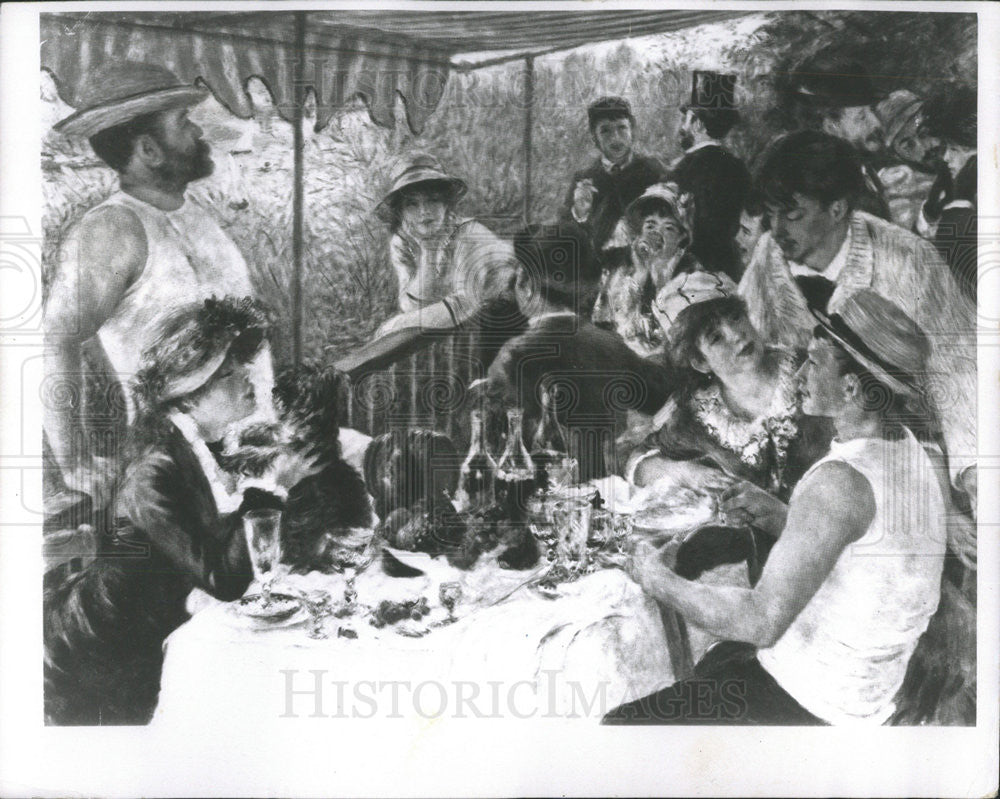 1970 Press Photo Augusta Renolr&#39;s Luncheon Boating Party Phillips Collection - Historic Images