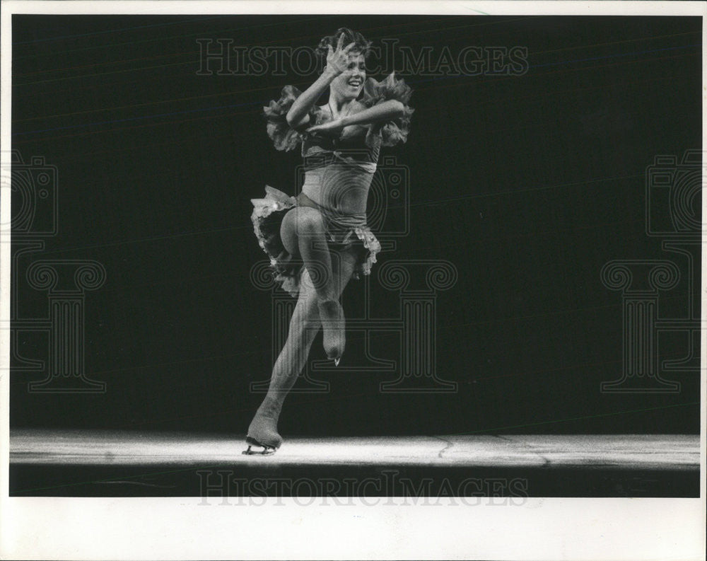 1988 Press Photo Jill Trenary from USA finished 4th in the 1988 Olympics at Calg - Historic Images