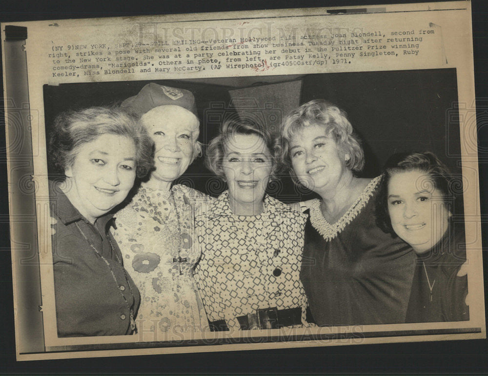 1971 Press Photo Mary McCarty American Film Actress - Historic Images