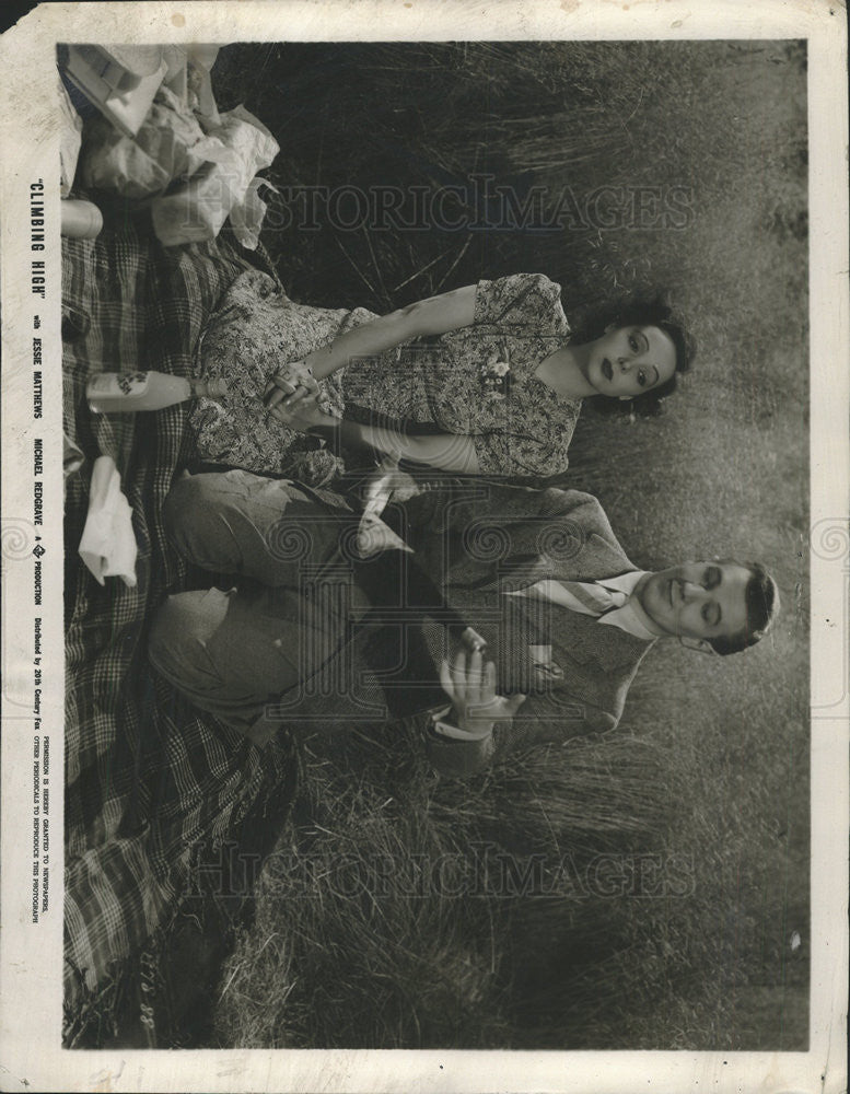 1939 Press Photo JESSIE MATTHEWS ENGLISH ACTRESS DANCER MICHAEL REDGRAVE - Historic Images