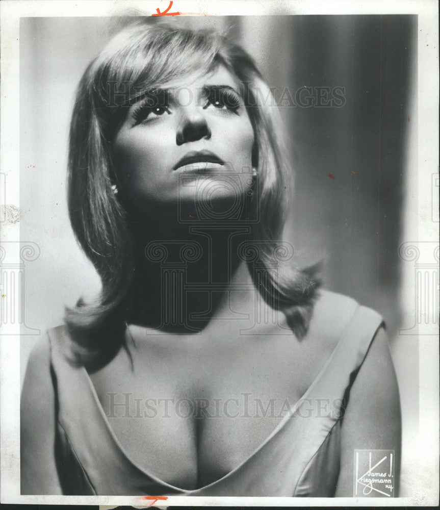 1968 Press Photo JANET EVANS ENTERTAINER - Historic Images