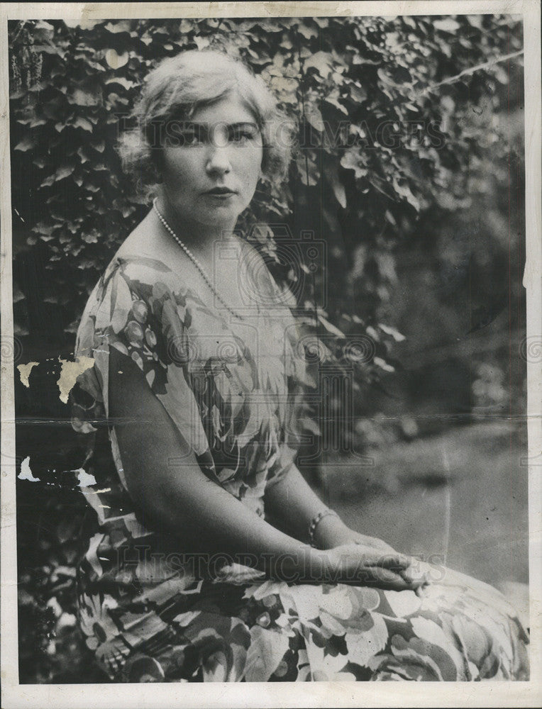 1934 Press Photo Virginia Ewing Gates Philadelphia Heiress - Historic Images