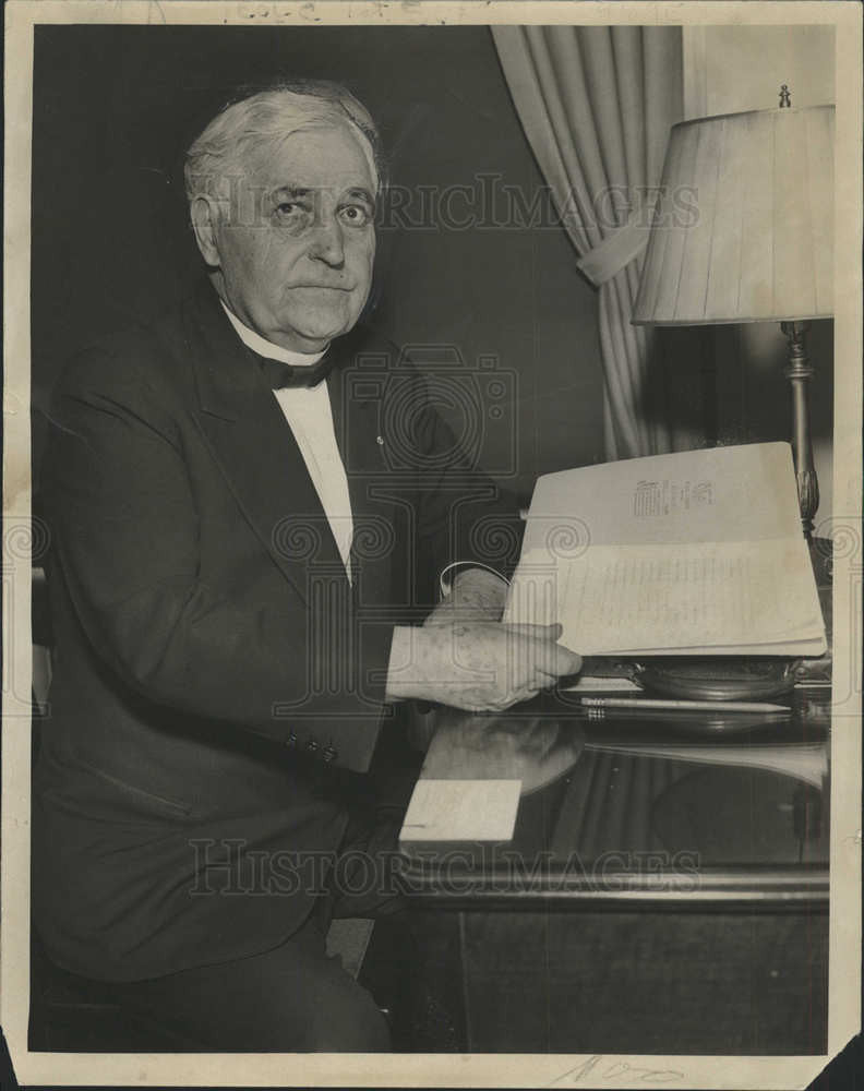 1937 Press Photo Frank Morrison American Federation Labor Secretary - Historic Images