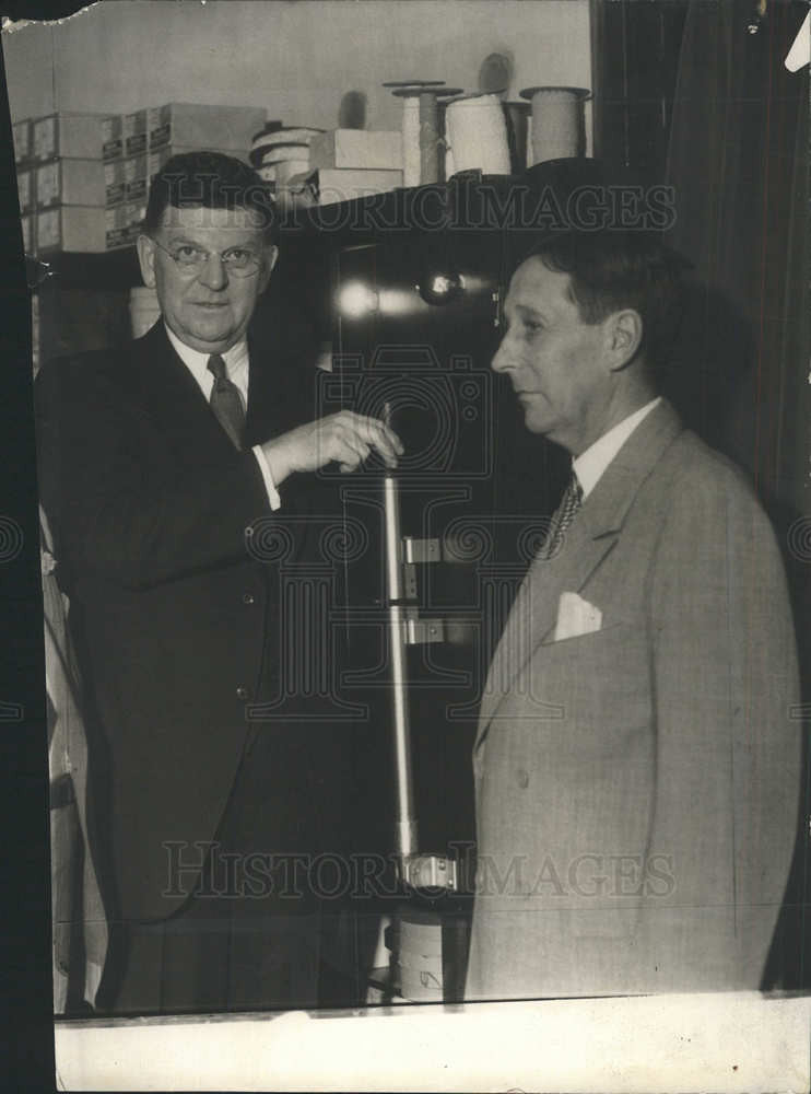 1933 Press Photo Mayor Kelly John T Pirie Carson Pirie Scott Co - Historic Images