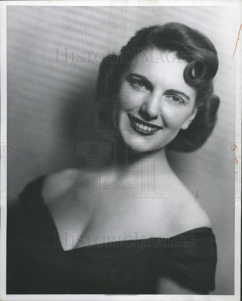 1958 Press Photo June LaVerne Singer Vocalist Tony Barren Orchestra - Historic Images