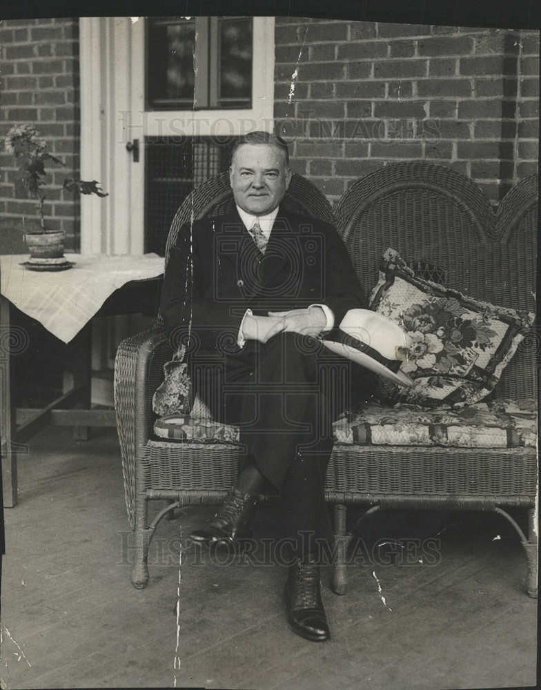 1928 Press Photo Secretary Commerce Herbert Hoover - Historic Images