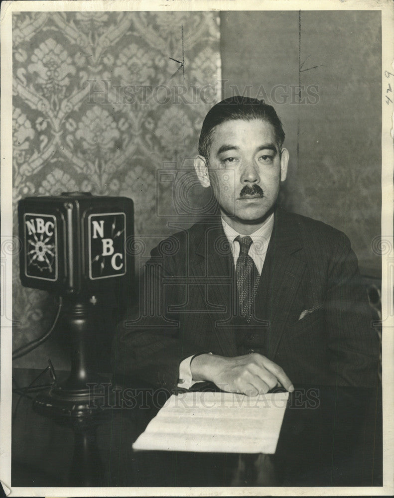 Press Photo Yosuka Matsuoka, head of Japanese delegation - Historic Images