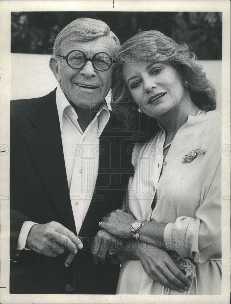 1979 Press Photo George Burns &amp; Barbara Walters - Historic Images