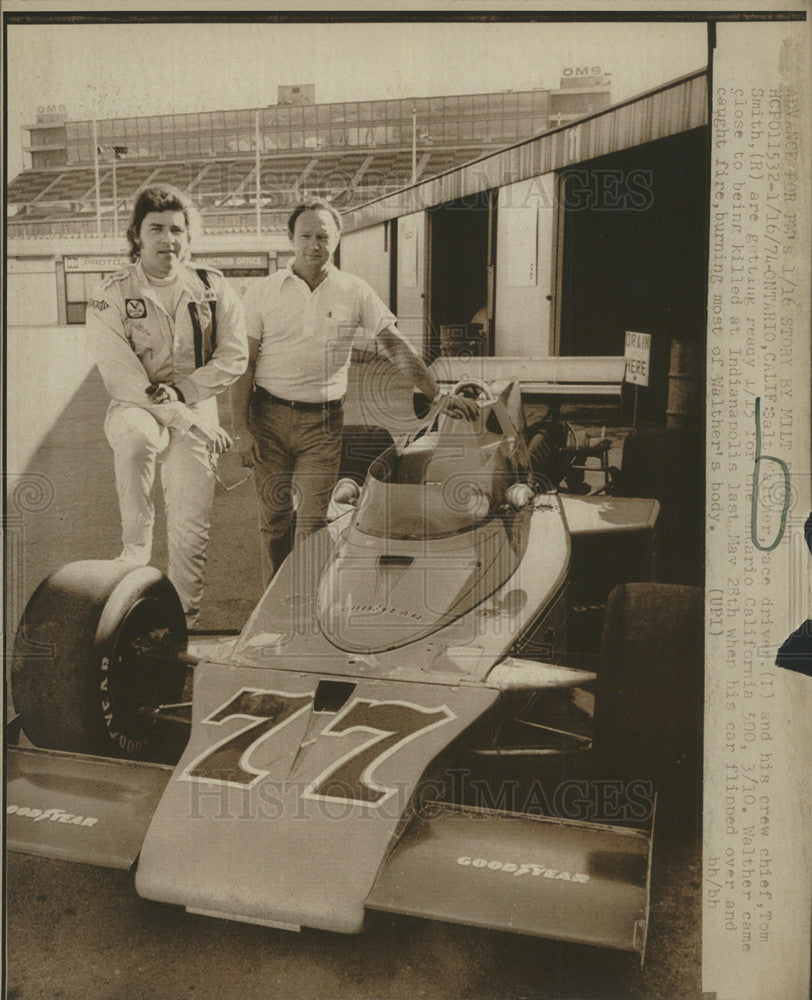 1974 Press Photo Salt Walther American Racing Driver CART Championship Car Race - Historic Images