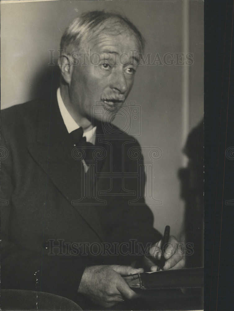 1933 Press Photo JOHN MASEFIELD ENGLISH POET WRITER - Historic Images