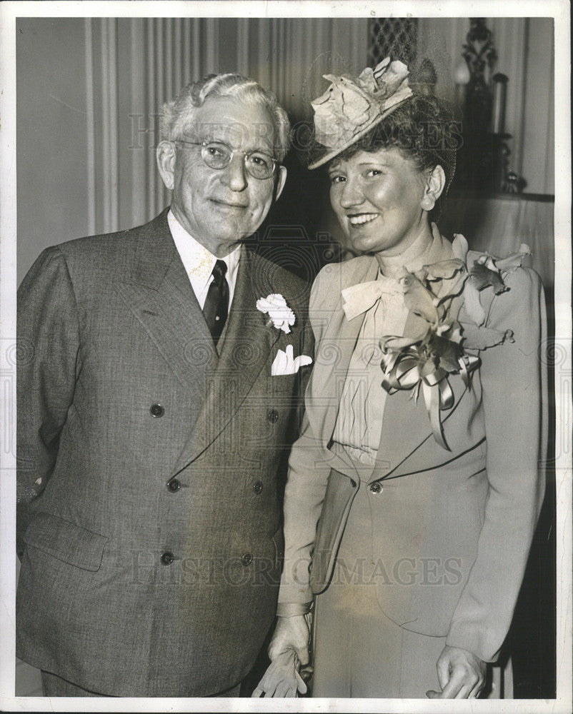 1942 Press Photo Ward Mayborn and Norma Ballard - Historic Images