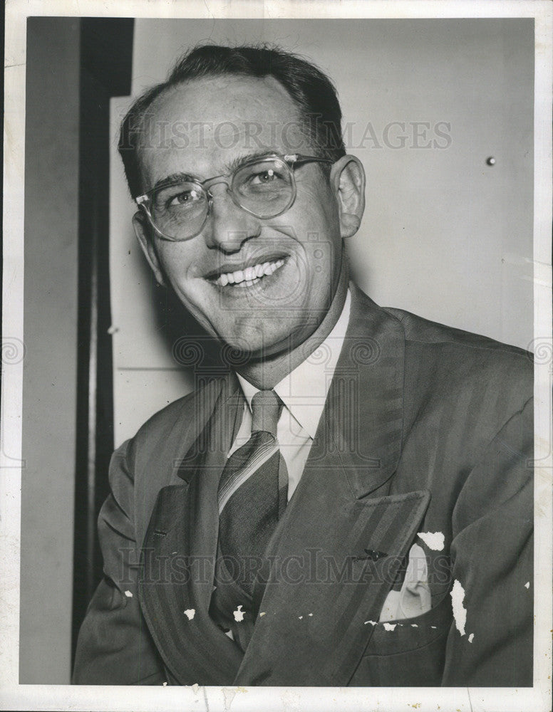 1952 Press Photo Foster May Omaha Editor - Historic Images