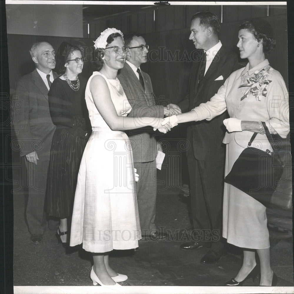 1958 Press Photo Orientation Illinois Institute Technology President Rattaliata - Historic Images