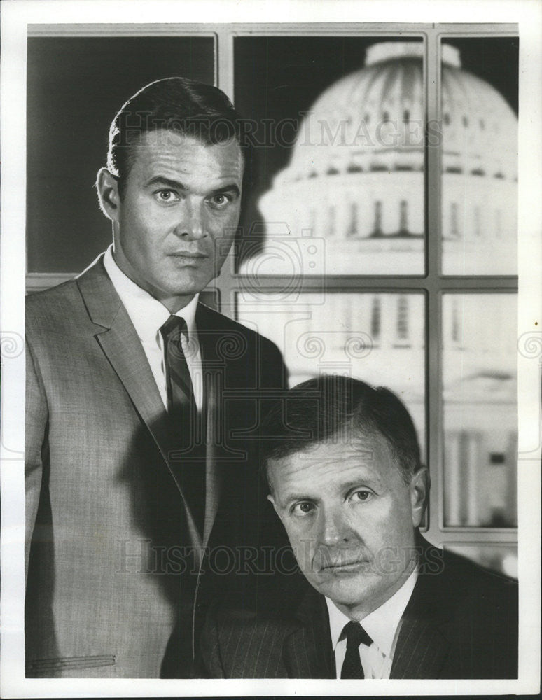 1970 Press Photo Actor William Reynolds The FBI Actor Philip Abbot - Historic Images