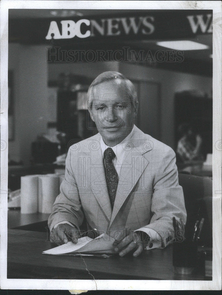 1978 Press Photo Frank Reynolds ABC News Correspondent &quot;The &#39;78 Vote&quot; - Historic Images