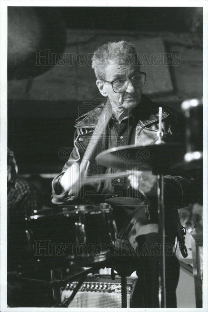 1993 Press Photo Barrett Deems Former Drummer Louis Armstrong and the All Stars - Historic Images