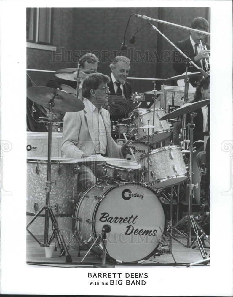 1992 Press Photo Barrett Deems Jazz Drummer Big Band - Historic Images