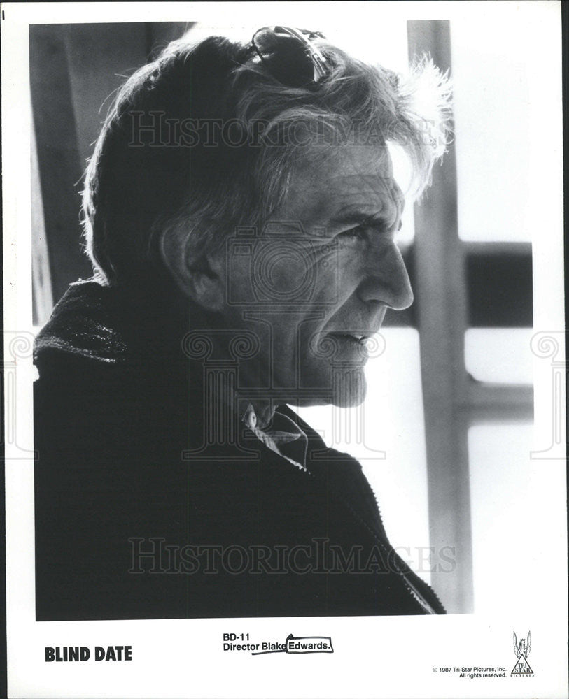 1987 Press Photo Blake Edwards director of &quot;Blind Date&quot; - Historic Images