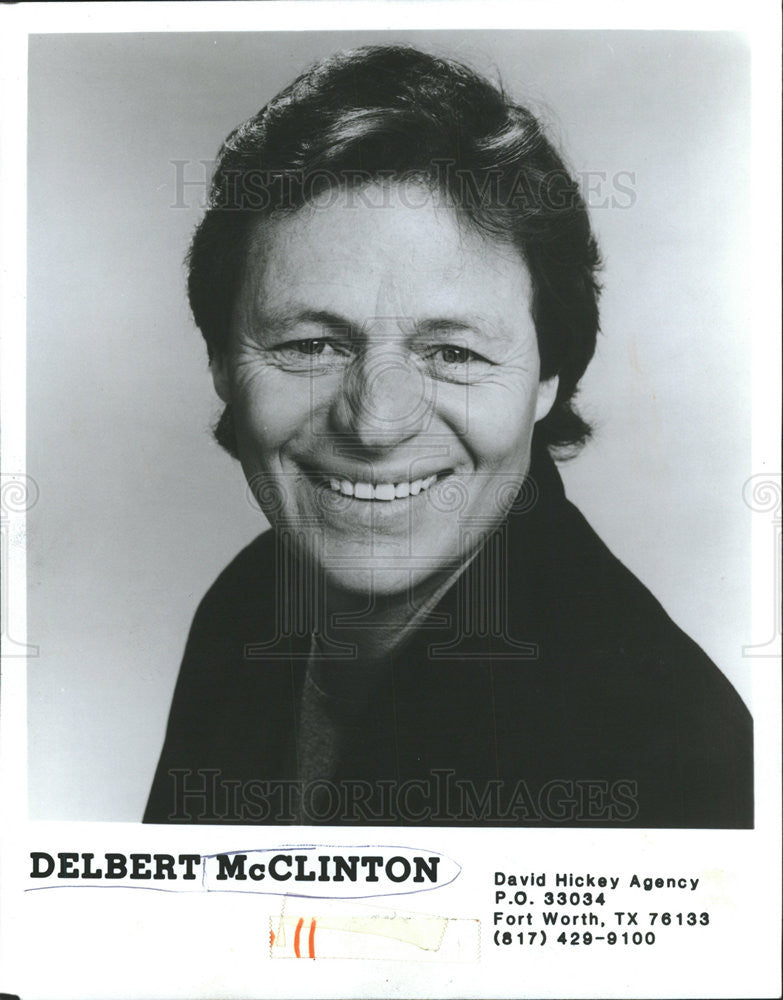 1986 Press Photo Delbert McClinton Blues Rock Singer Songwriter Guitarist - Historic Images