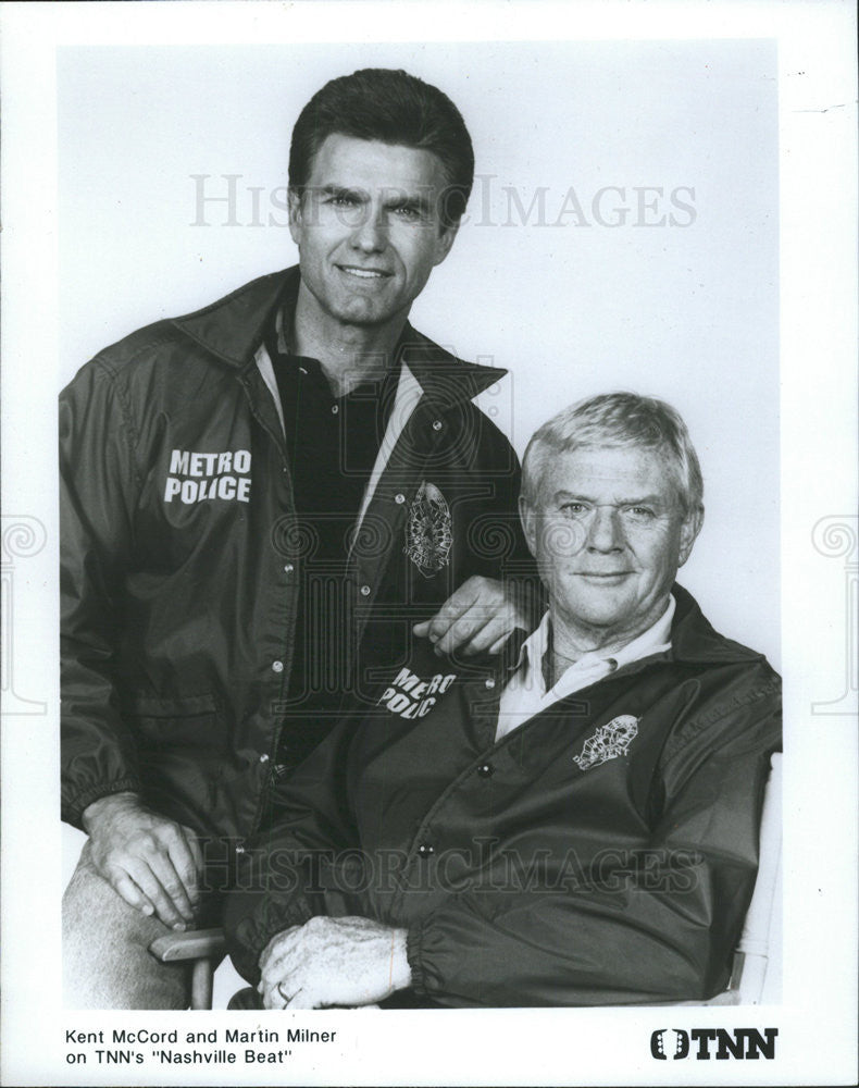 1989 Press Photo Kent McCord Martin Milner Actors Nashville Beat TNN - Historic Images