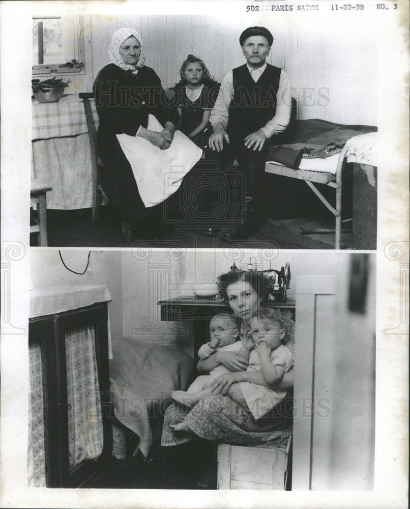 1958 Press Photo Father Dominique Pire Belgian World War II Refugees - Historic Images