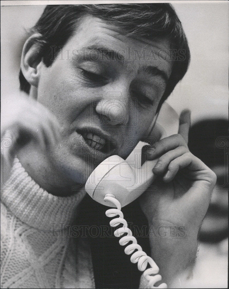 1968 Press Photo WCFL&#39;s Disc Jockey Barney Pip - Historic Images