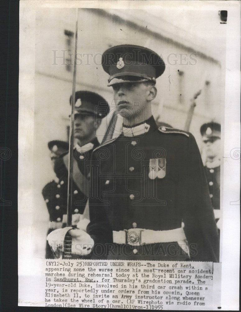 1955 Press Photo Prince Edward Duke of Kent England Royal Family - Historic Images