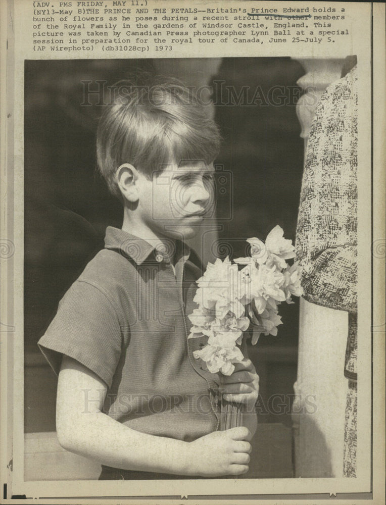 1973 Press Photo Britain&#39;s Prince Edward - Historic Images