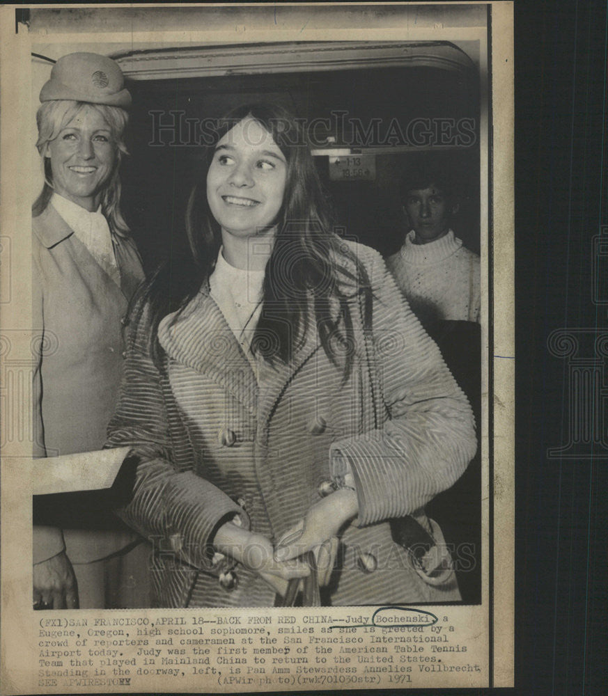 1971 Press Photo Judy Bockewski High school Sophmore - Historic Images