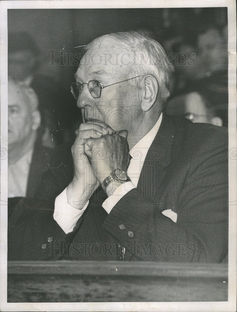 1960 Press Photo Frank Bbrytske County Commissioner Cook - Historic Images