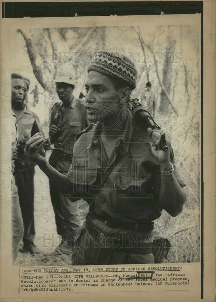 1972 Press Photo Dr. Maual boal the African Revolutionary - Historic Images