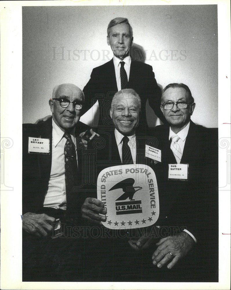 1984 Press Photo POSTMASTER GENERAL WILLIAM F BOLGER UNITED STATES LEO.H.BRYANT - Historic Images