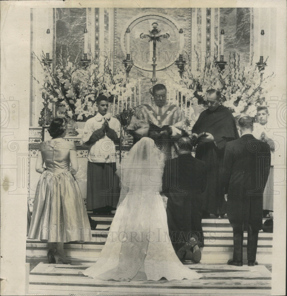 1953 Press Photo Sen McCarthy and Jean Kerr&#39;s wedding - Historic Images