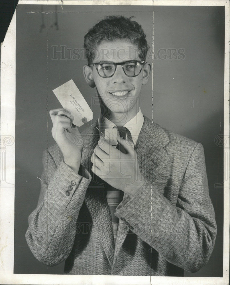 1954 Press Photo Joel Picheny, U of Chicago student - Historic Images